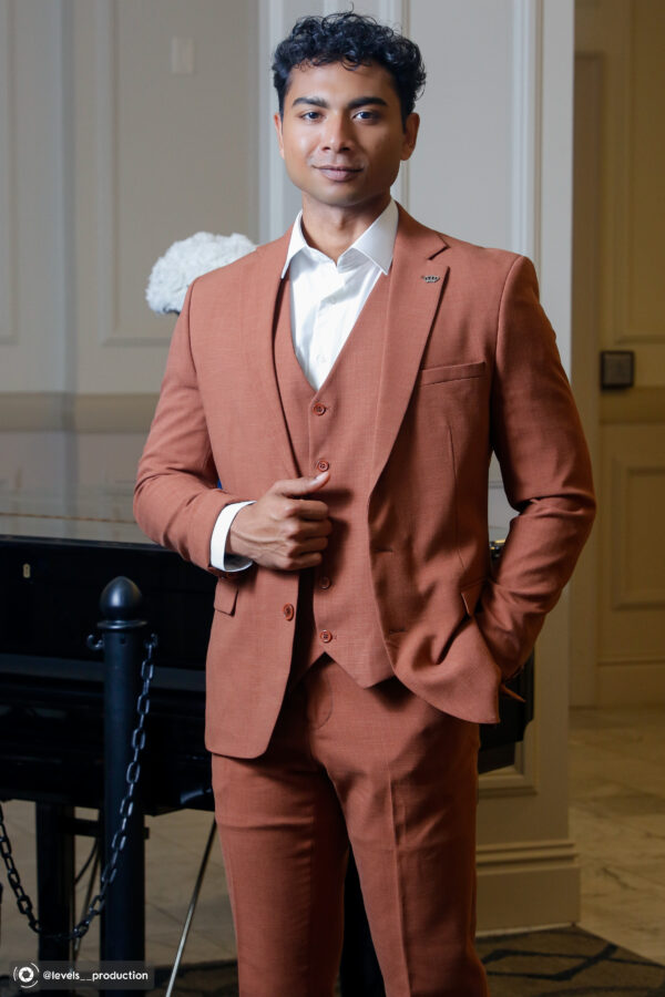 burnt orange  suit - Image 2